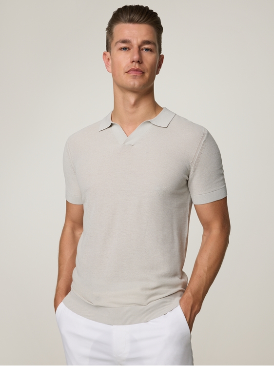 Image sur Polo tricoté de coupe régulière