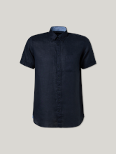 Image sur Chemise à manches courtes en lin