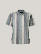 Image sur Chemise à manches courtes avec lin