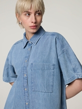 Image sur Robe chemisier en denim