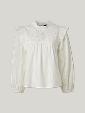 Image sur Blouse à broderies ajourées TADDEO